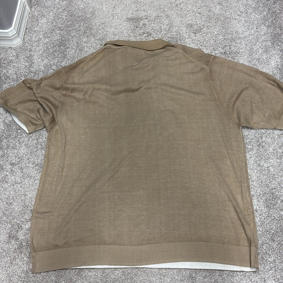 Raffi Linea Uomo - Sand Light Sweater Woven 1/4 Zip - XL/54 - NWT - Picture 4 of 5